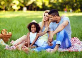 familia en el parque