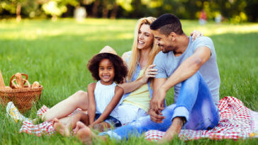 familia en el parque