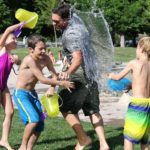 jugar con agua