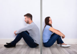 pareja enfadada