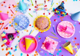 dulce y decoración de cumpleaño