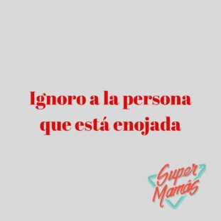 ignoro la persona que está enojada