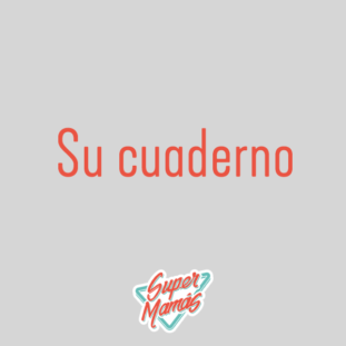 su cuaderno
