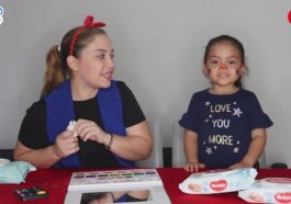 manualidades maquillaje infantil: tutorial payaso carnaval fiestas para niños