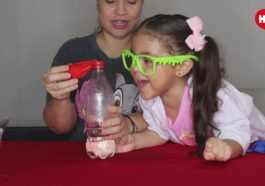 experimentos científicos niños: inflar globos bicarbonato experimento casero fácil