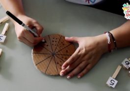 Juego matemático infantil DIY - material didáctico para aprender números jugando