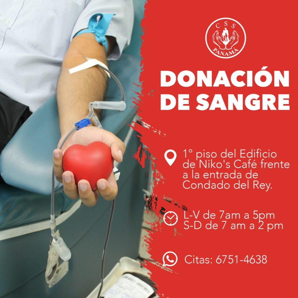 Dónde donar sangre en Panamá