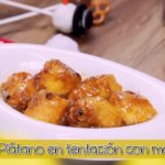 plátano con maracuyá