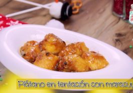 plátano con maracuyá