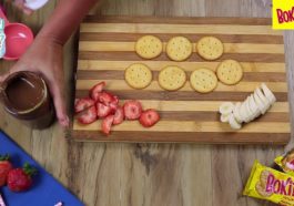 galletas con crema de avellana