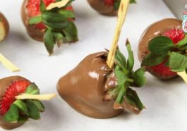resas con cobertura de chocolate - Receta deliciosa para San Valentín