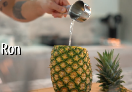 cóctel de mojito de piña y mango