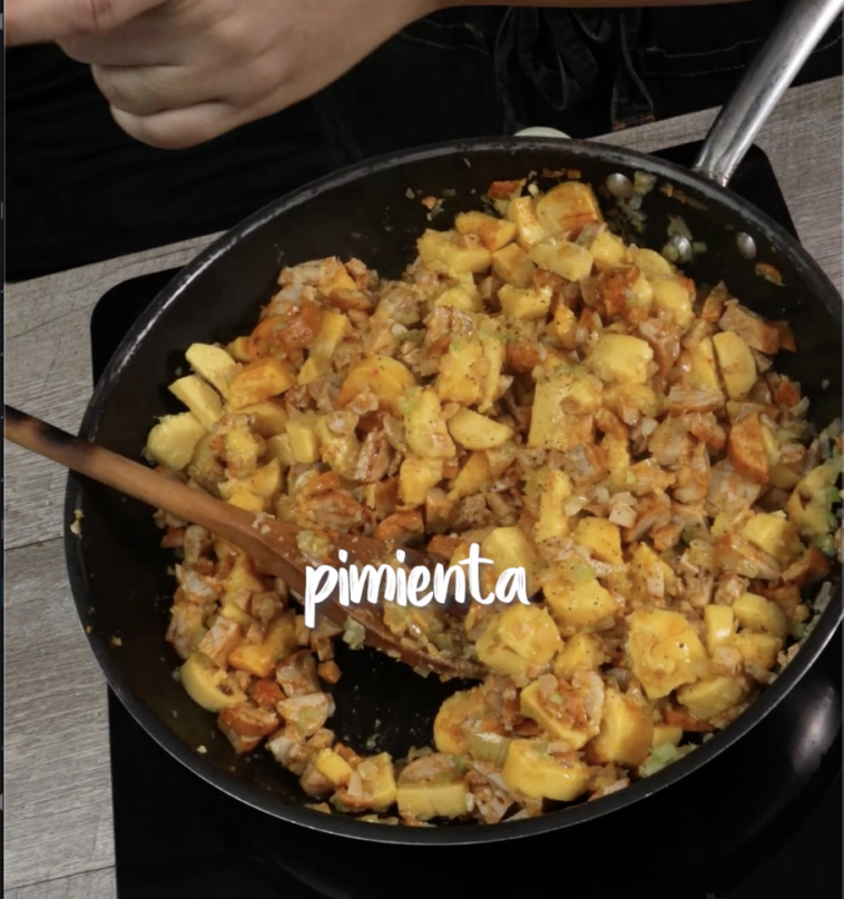 relleno de bollo y maíz