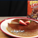 flan de mamá con chocolate