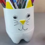 Portalápices DIY creativo y funcional - Manualidades fáciles para organizar el escritorio