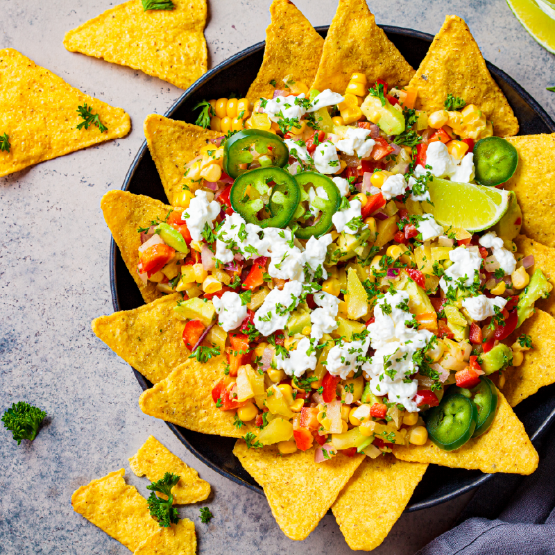 NACHOS CON MOLIPOLLO