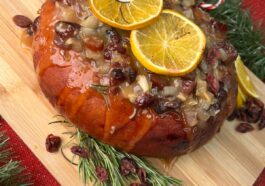 cena con el Jamón de Pollo Navideño.