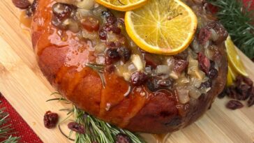 cena con el Jamón de Pollo Navideño.