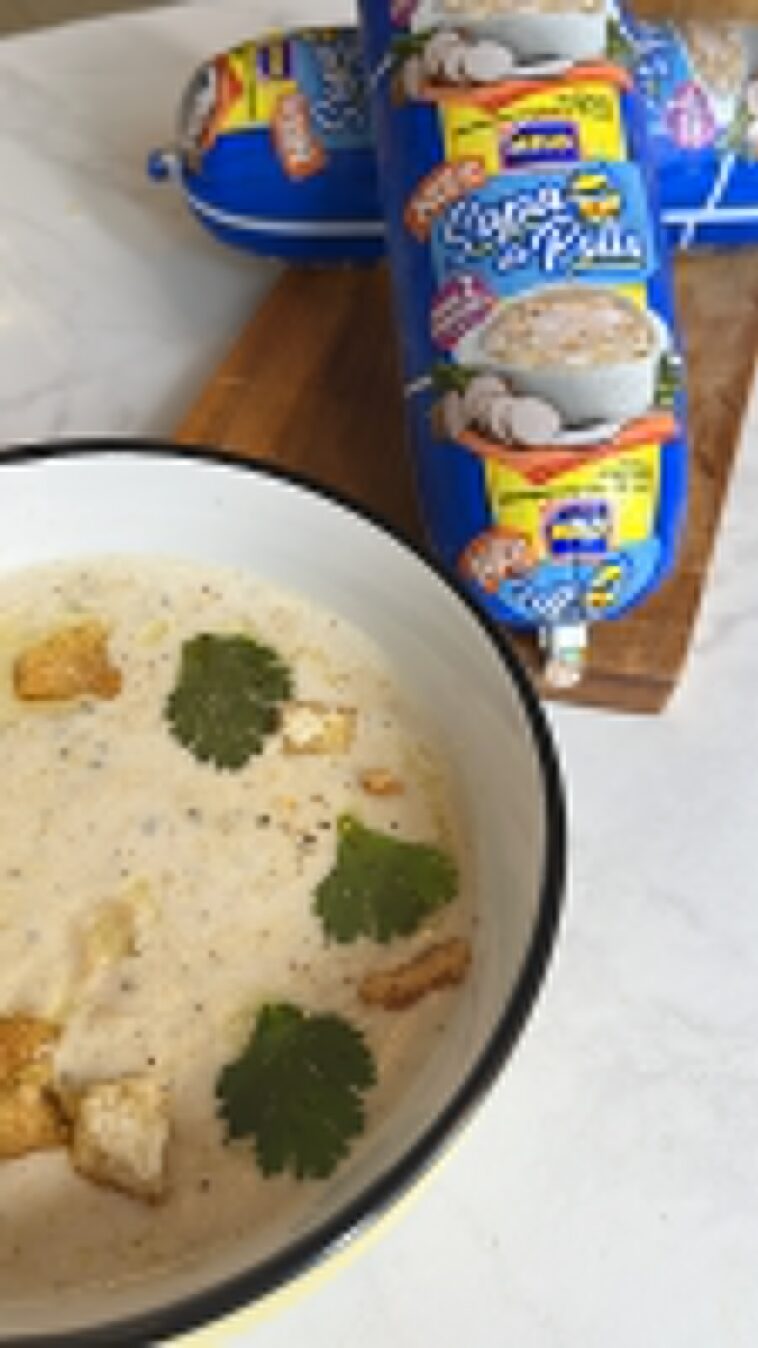crema de pollo