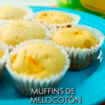 Muffins de melocotón