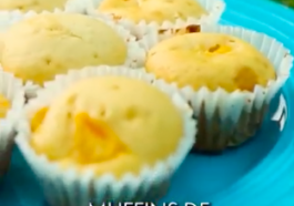 Muffins de melocotón