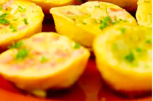 Quiche con jamón y vegetales